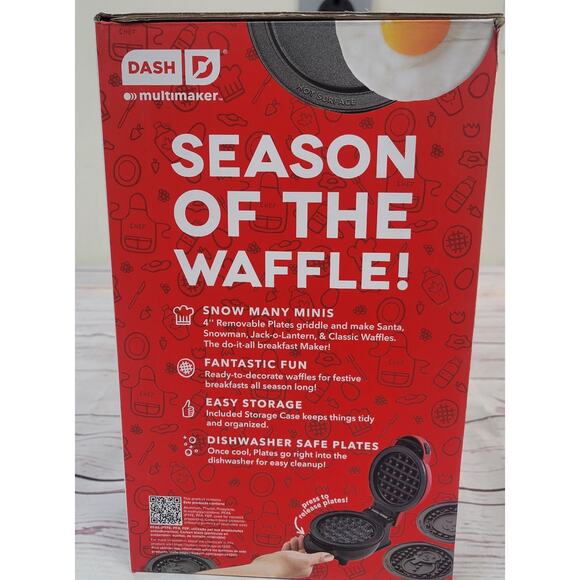 Dash MultiMaker Mini Waffle System w/ 7 Removable Plates - Picture 4 of 6